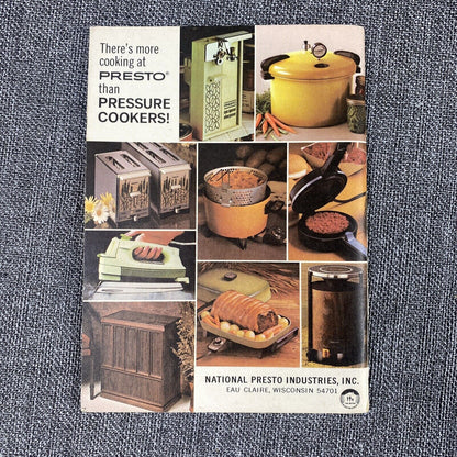 Vintage Presto Pressure Cookers Instructions and Cooking Instruction Book 1975