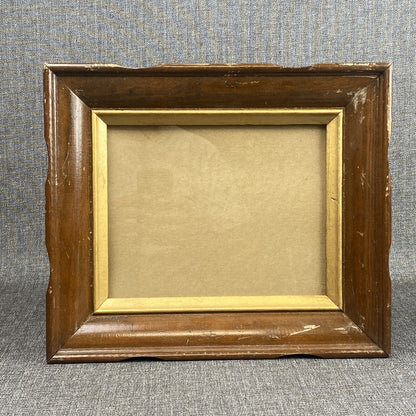 Vintage Solid Wood Picture Frame 14"x12" with glass for 10"x8" pictures