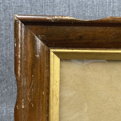 Vintage Solid Wood Picture Frame 14"x12" with glass for 10"x8" pictures