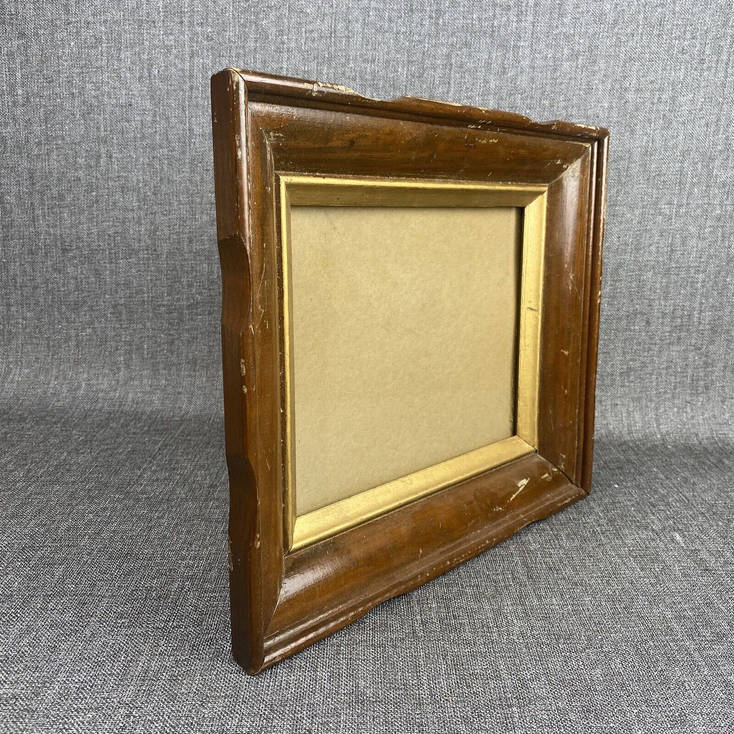 Vintage Solid Wood Picture Frame 14"x12" with glass for 10"x8" pictures