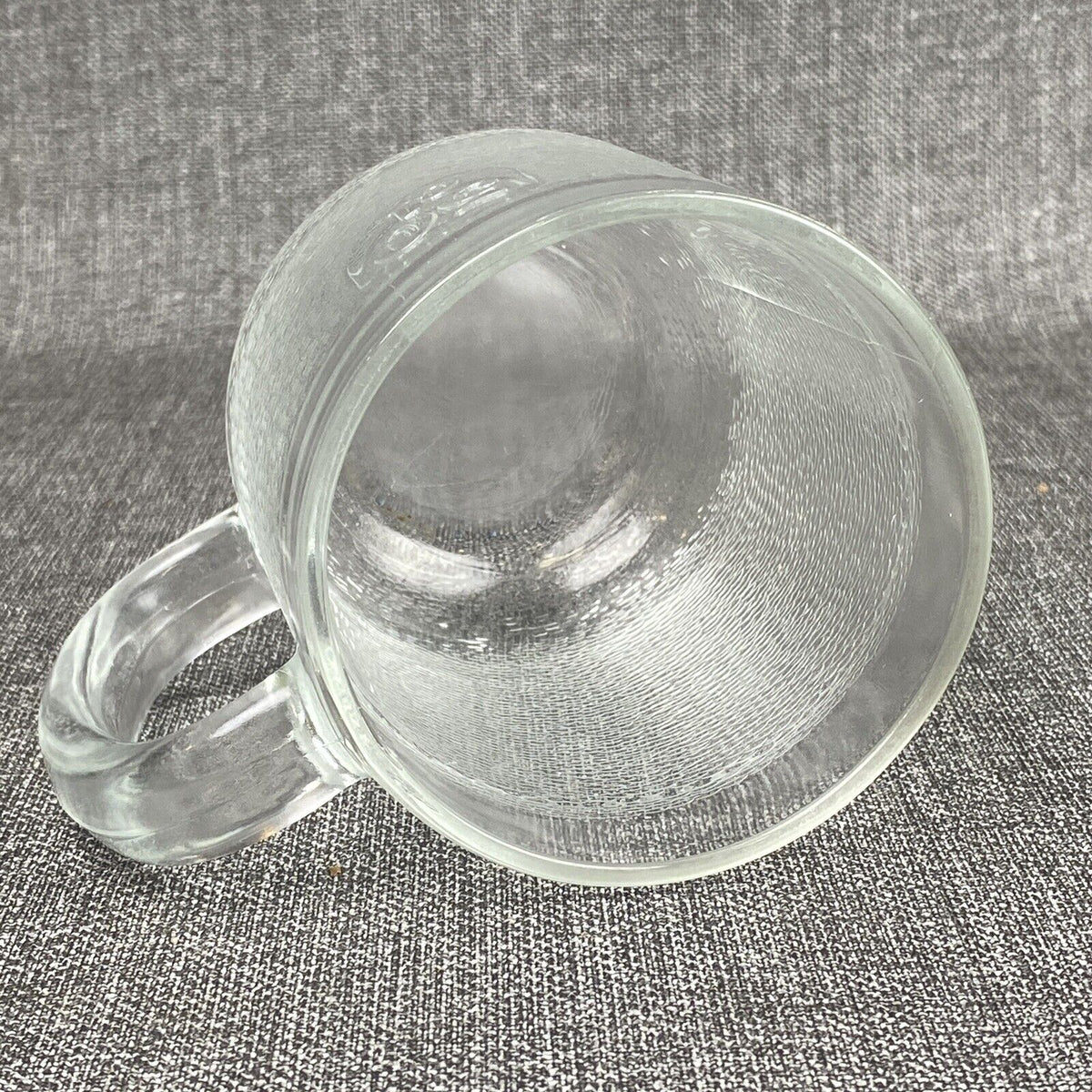 4 Iittala Krouvi 50 cl Clear Textured Glass Beer Mugs Arabia Finland