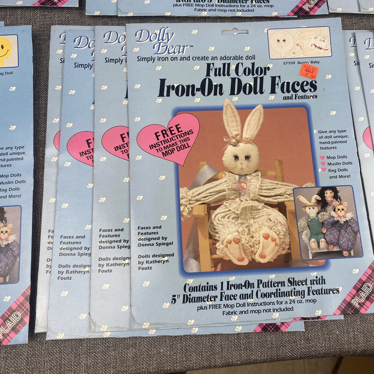 Dolly Dear Full Color Iron-On lot variety lot of 23