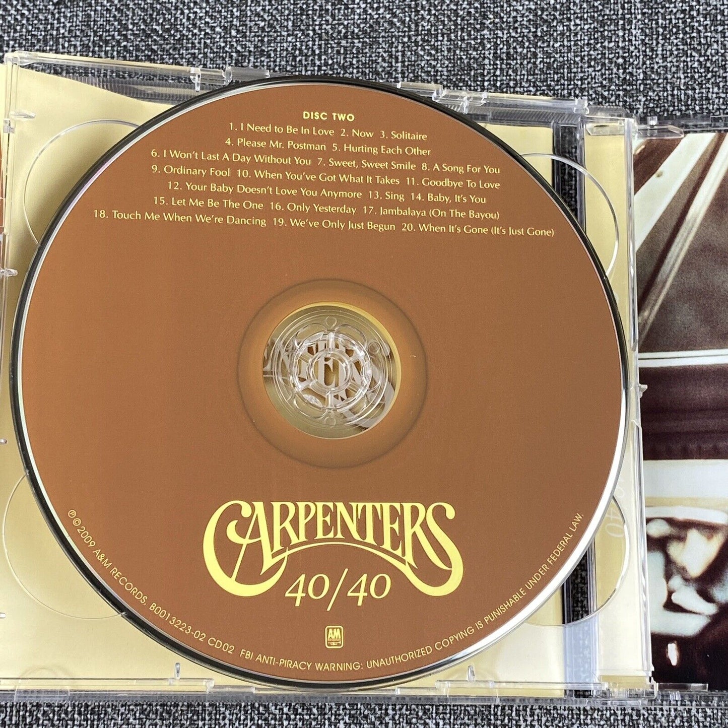 Carpenters 40/40 CD 2-Disc Set