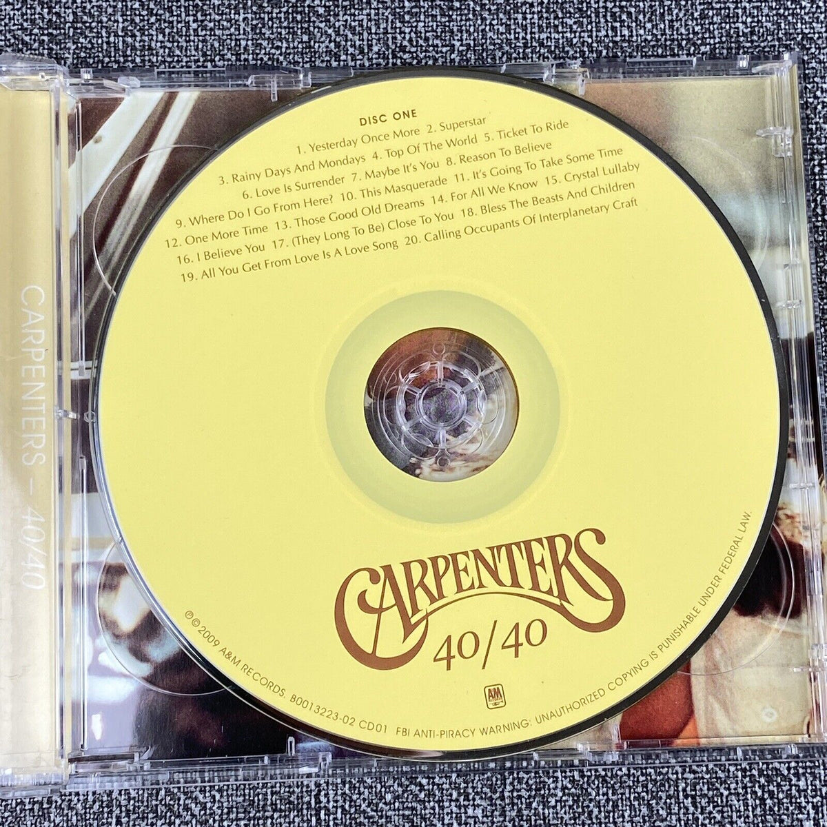 Carpenters 40/40 CD 2-Disc Set