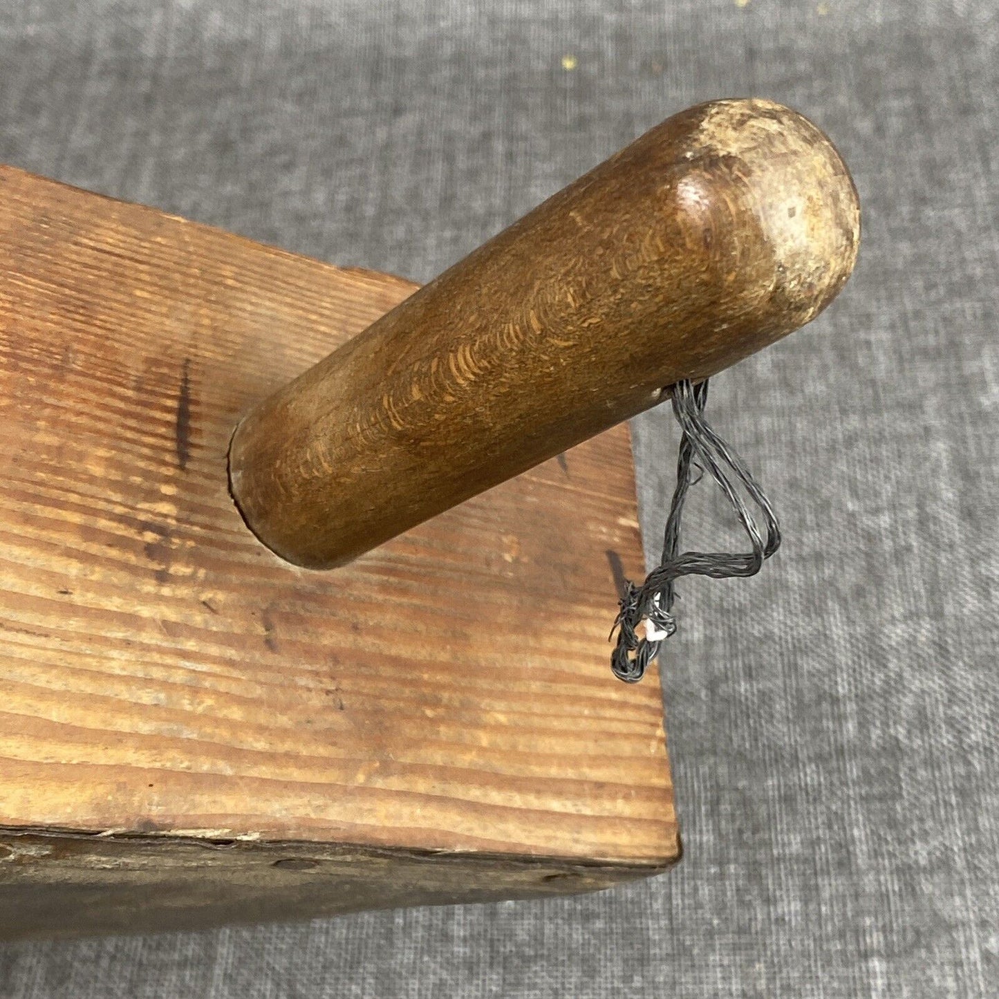 Antique Grain Feed Scoop Wood & Metal Vintage Primitive Hand Made