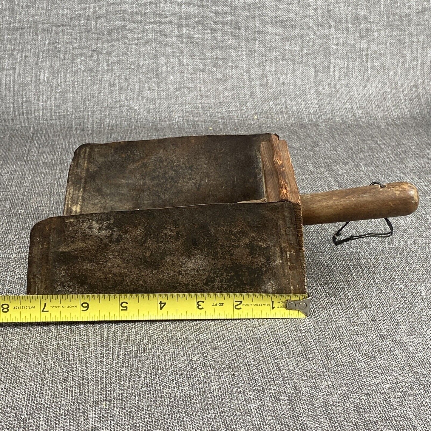 Antique Grain Feed Scoop Wood & Metal Vintage Primitive Hand Made