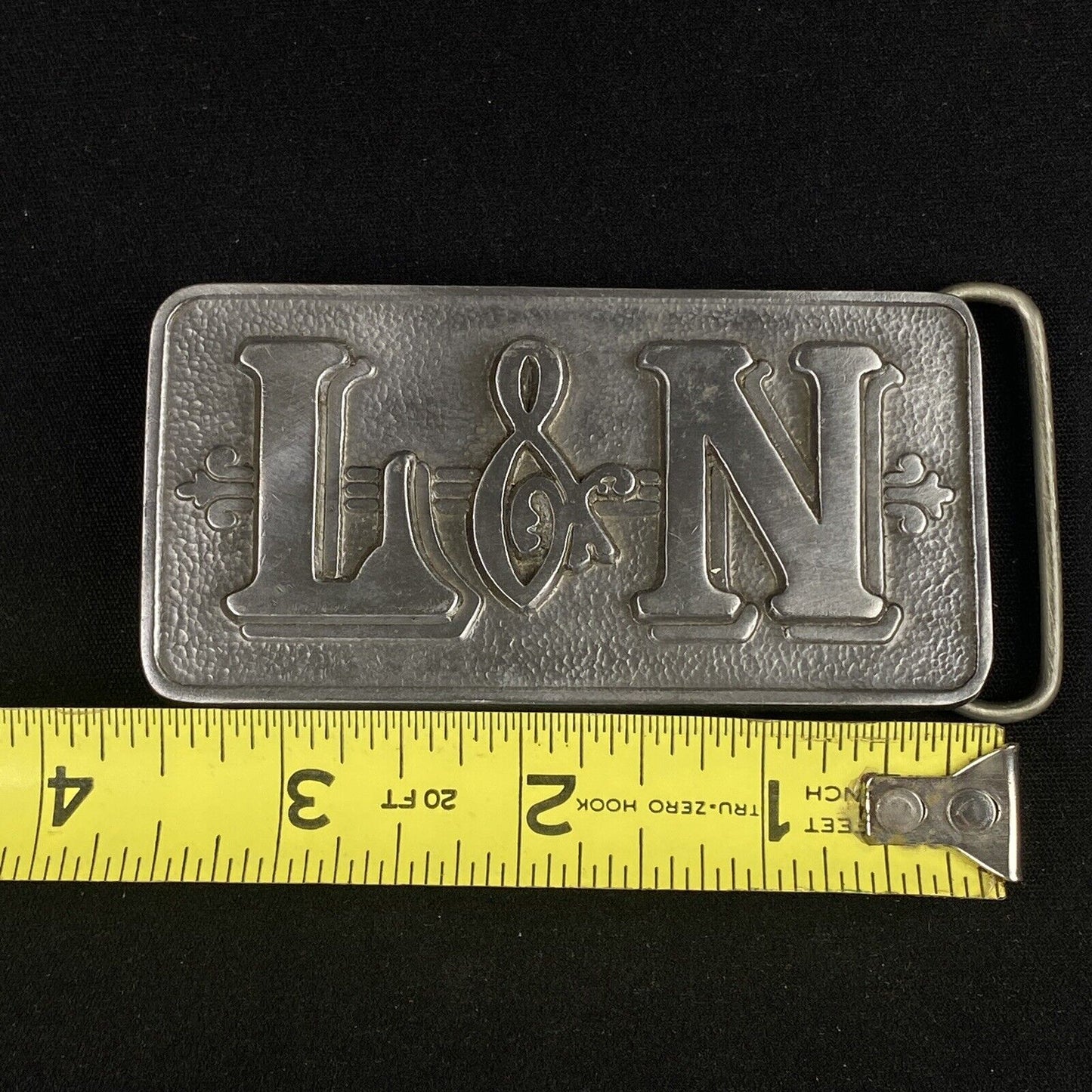 New L & N Railroad Louisville Nashville Railway 1980s NOS Vintage Belt Buckle