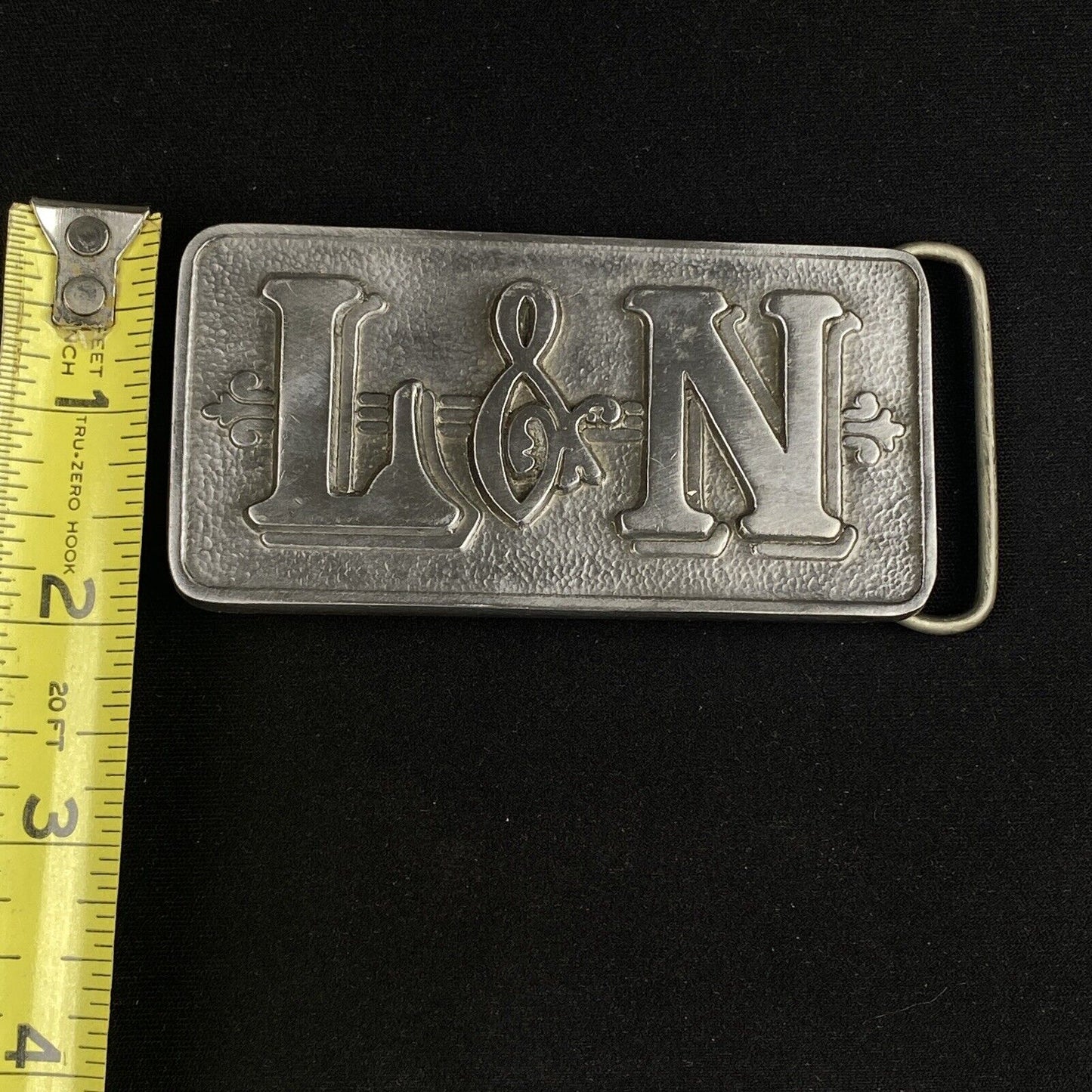 New L & N Railroad Louisville Nashville Railway 1980s NOS Vintage Belt Buckle