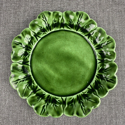 Holland Mold Green Cabbage Celery Leaf Covered Ceramic Bowl Underplate ONLY