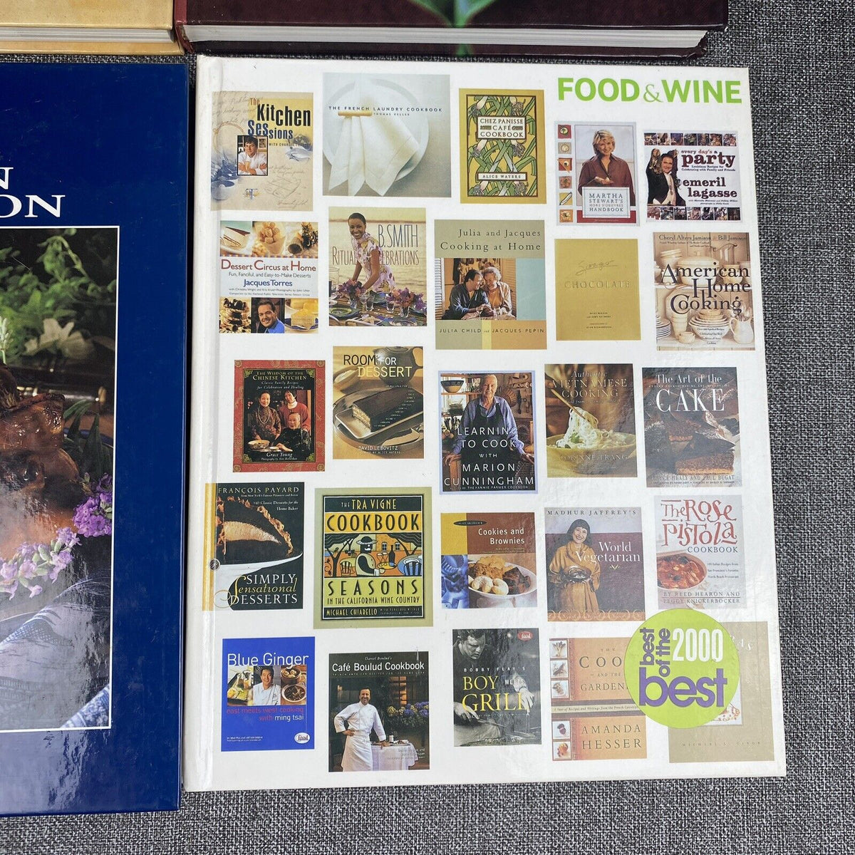 Lot of 6  Food and Wine Cookbooks Best of the Best Hardcovers Recipes