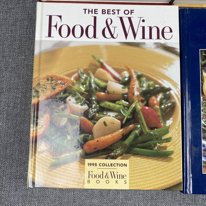 Lot of 6  Food and Wine Cookbooks Best of the Best Hardcovers Recipes