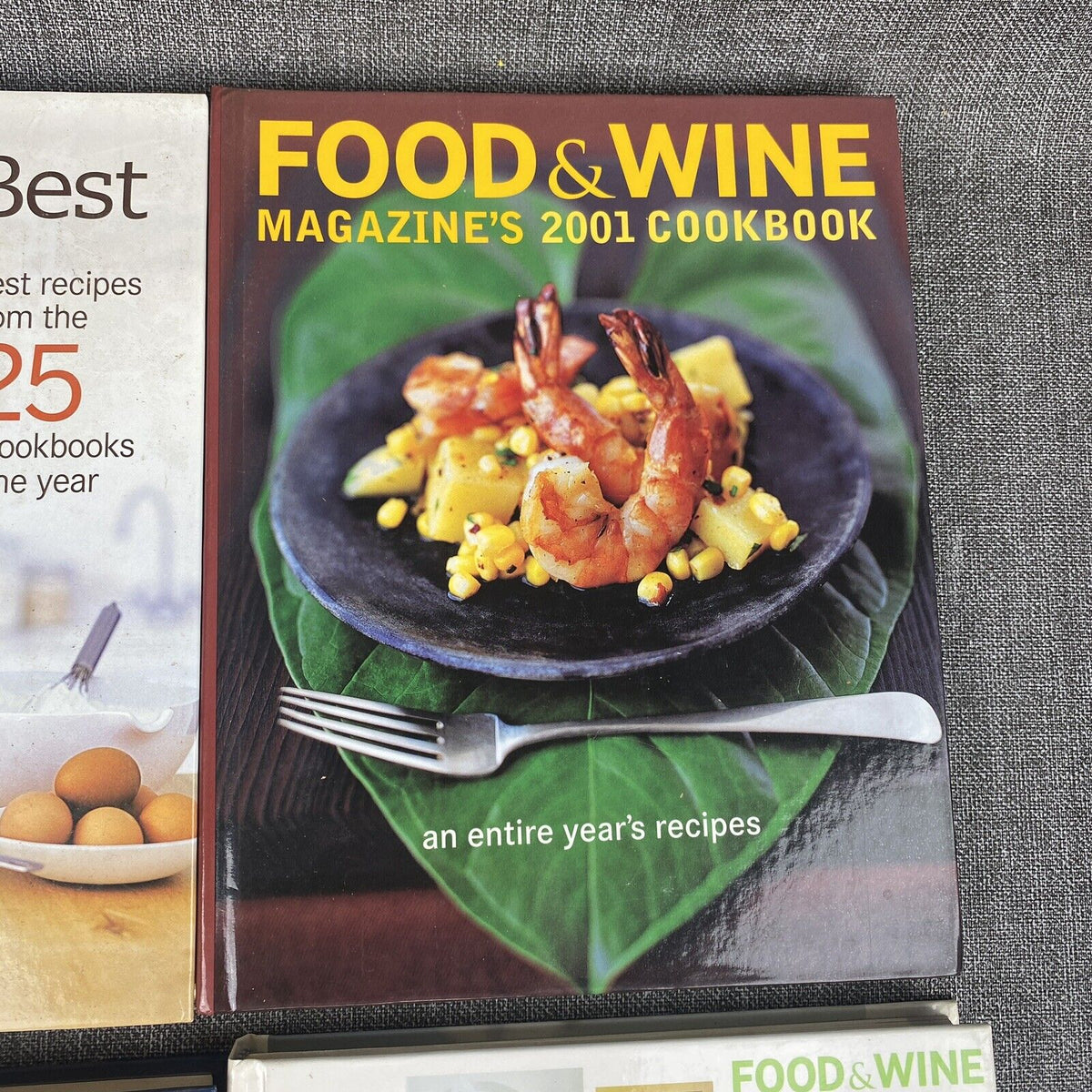 Lot of 6  Food and Wine Cookbooks Best of the Best Hardcovers Recipes