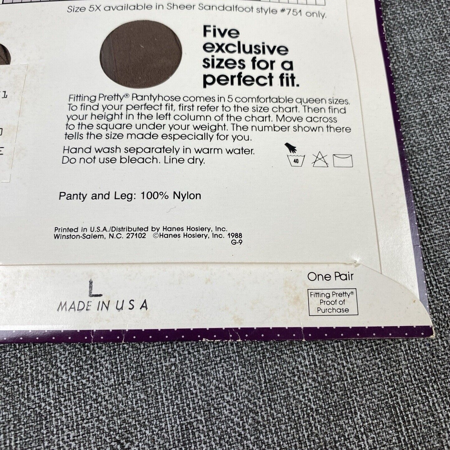 2x HANES Queen size 2X Fitting Pretty Pantyhose Style 751