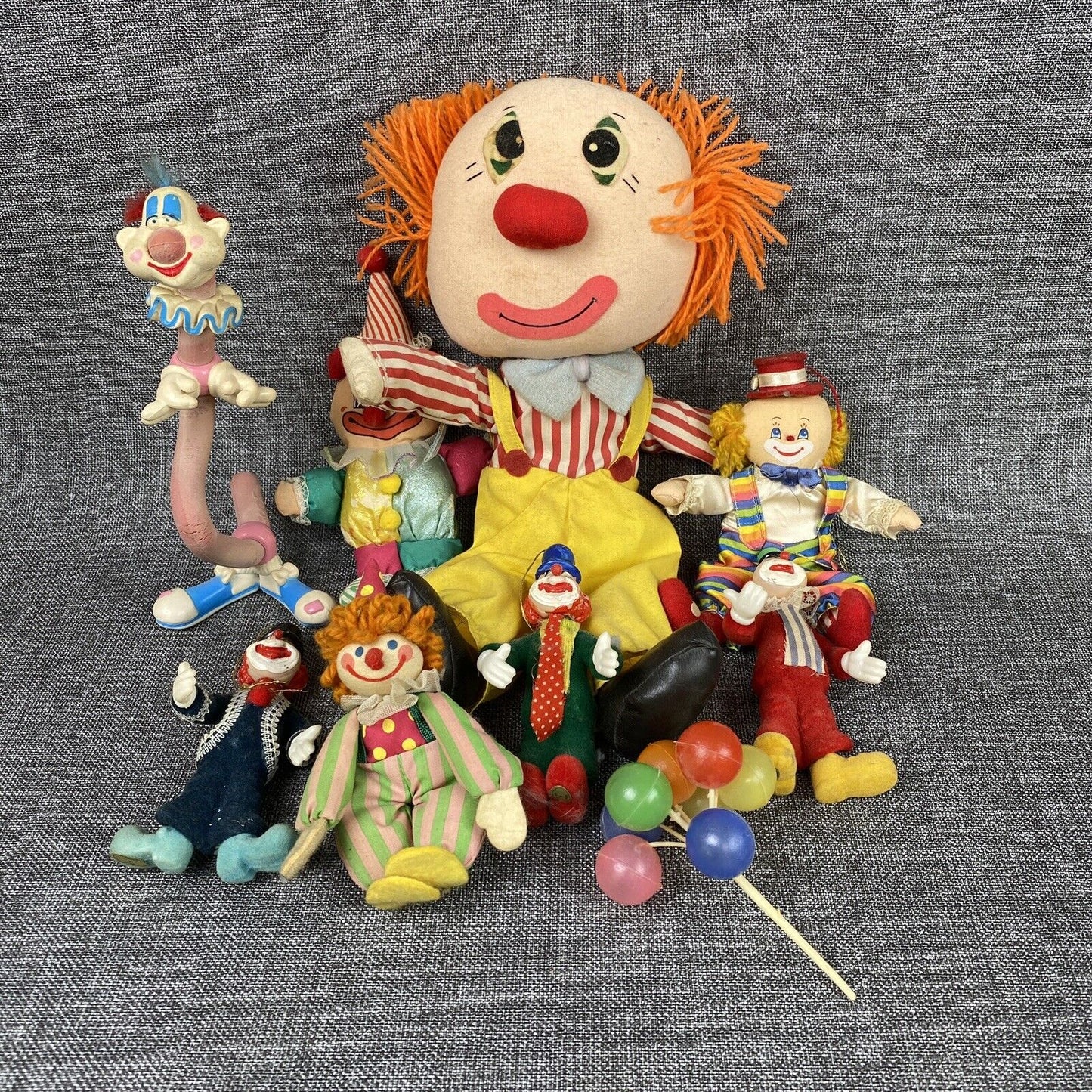 Lot of Clown Plush Toys , Russ and others