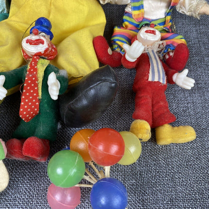 Lot of Clown Plush Toys , Russ and others