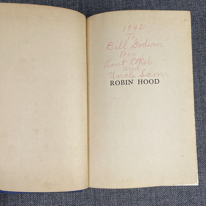 Antique Book ROBIN HOOD by Henry Gilbert , The Newbery Classics HC 1912