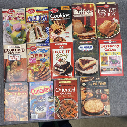 Lot of 14  Betty Crocker's Desserts Cookbooks + others