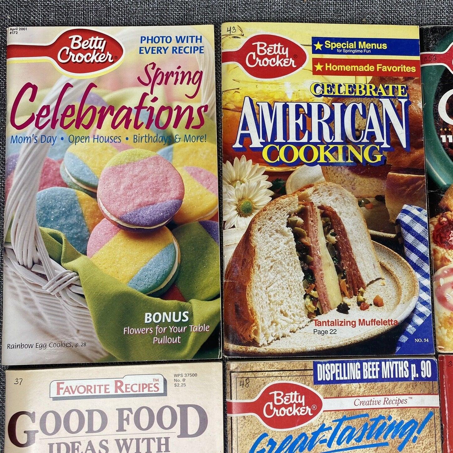 Lot of 14  Betty Crocker's Desserts Cookbooks + others