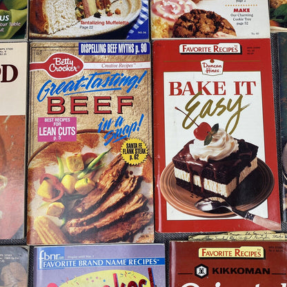 Lot of 14  Betty Crocker's Desserts Cookbooks + others