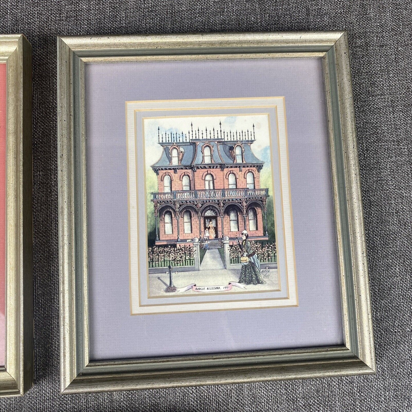 Bonnie Holden Celebration SIGNED In The Park Framed 10.5” x 9” Watercolor Prints