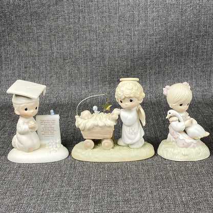 Lot of 3 Precious Moments Johnathan Davis Enesco Early