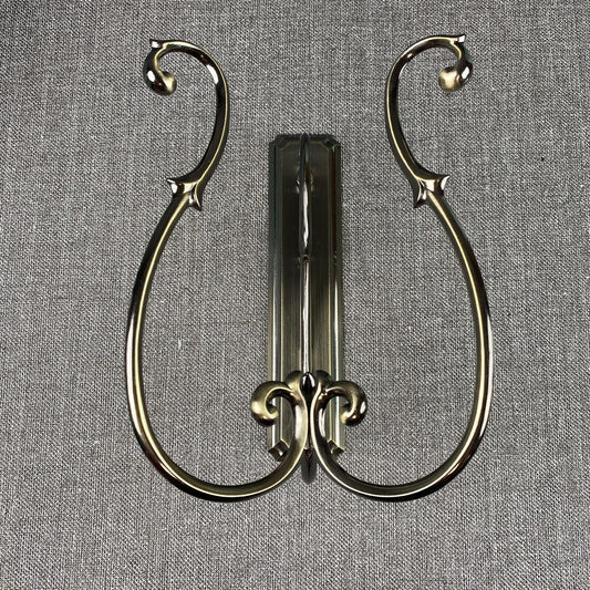 PartyLite P7773B Soliloquy Scrolled Antique Brass Wall Sconce