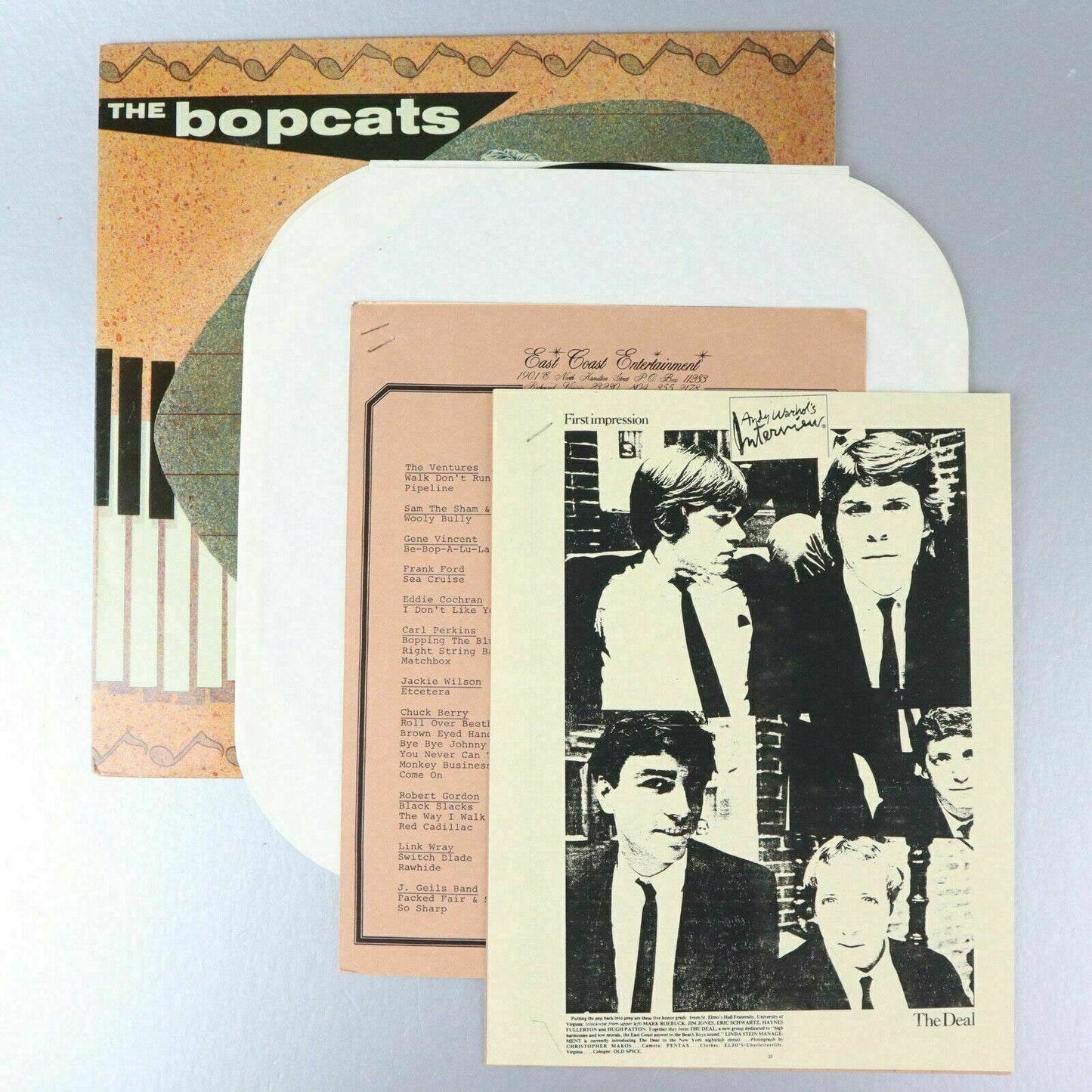 The Bopcats LP Vinyl Record (PROMO) w/Photos and Promotional information