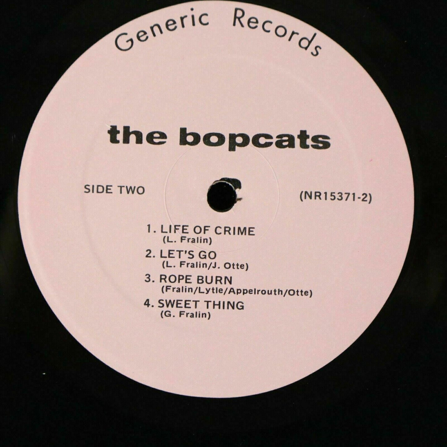 The Bopcats LP Vinyl Record (PROMO) w/Photos and Promotional information