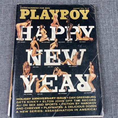 Vintage Playboy Magazine - Collection of 11 issues with Centerfolds 1974 - 1979