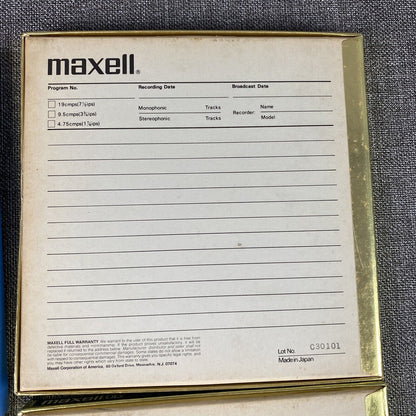 LOT OF Maxell UD 35-90 Reel-To-Reel Recording Tape