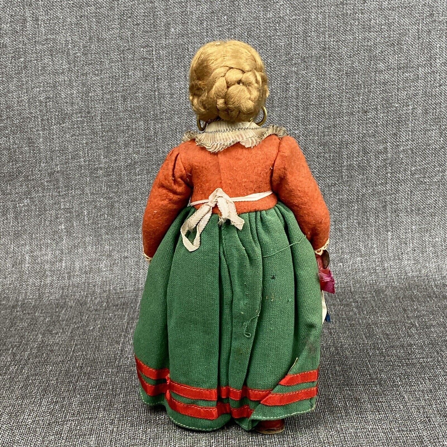 Vintage Magis felt doll Piemonte  9" made in Italy