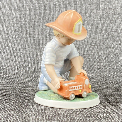 Vintage 1985 Frances Hook Engine #1 Hand Painted Porcelain Figurine Limited