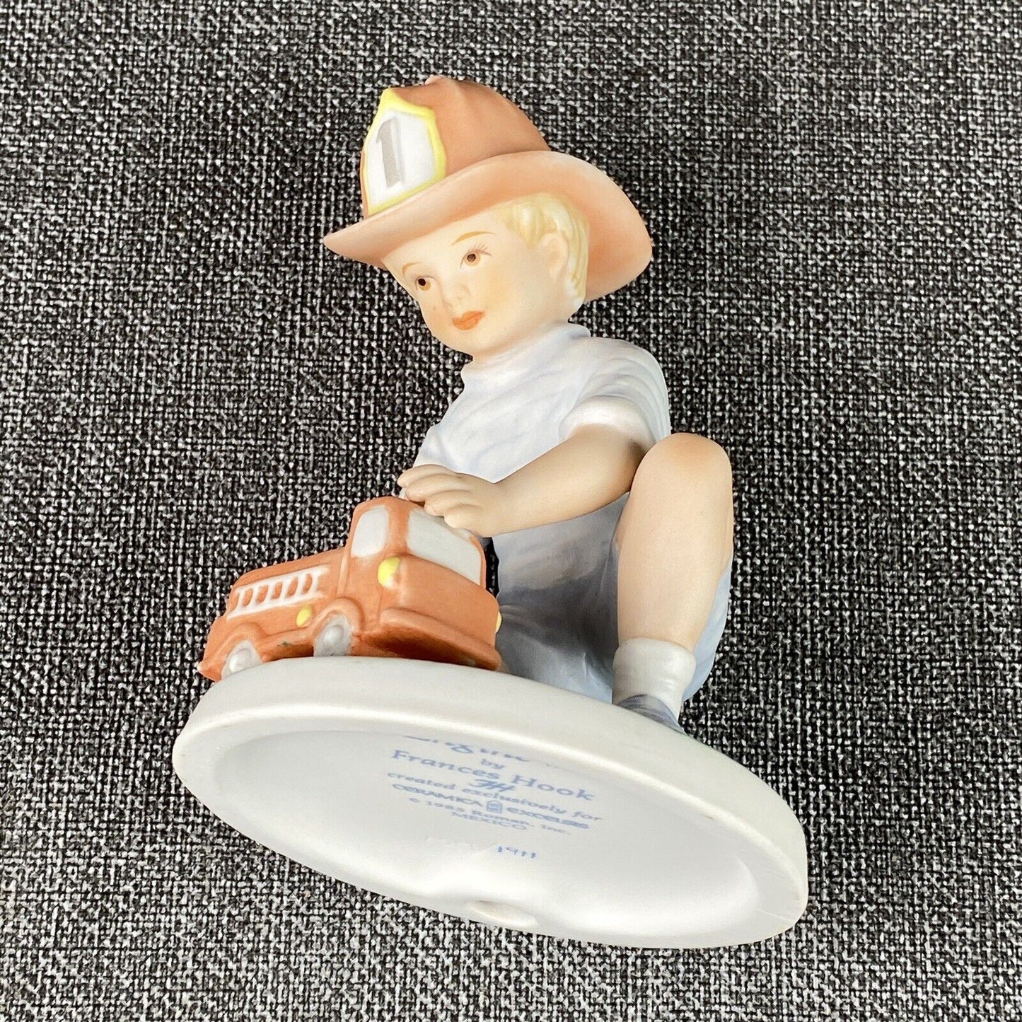 Vintage 1985 Frances Hook Engine #1 Hand Painted Porcelain Figurine Limited