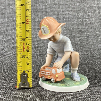 Vintage 1985 Frances Hook Engine #1 Hand Painted Porcelain Figurine Limited