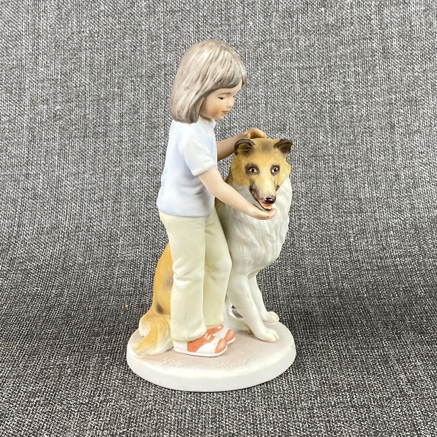 Vintage 1984 Frances Hook Good Doggie Hand Painted Porcelain Figurine Limited