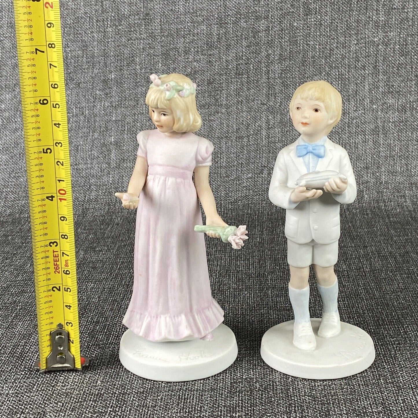 Frances Hook 1982 Figurine Lot Flower Girl and Ring Bearer Wedding