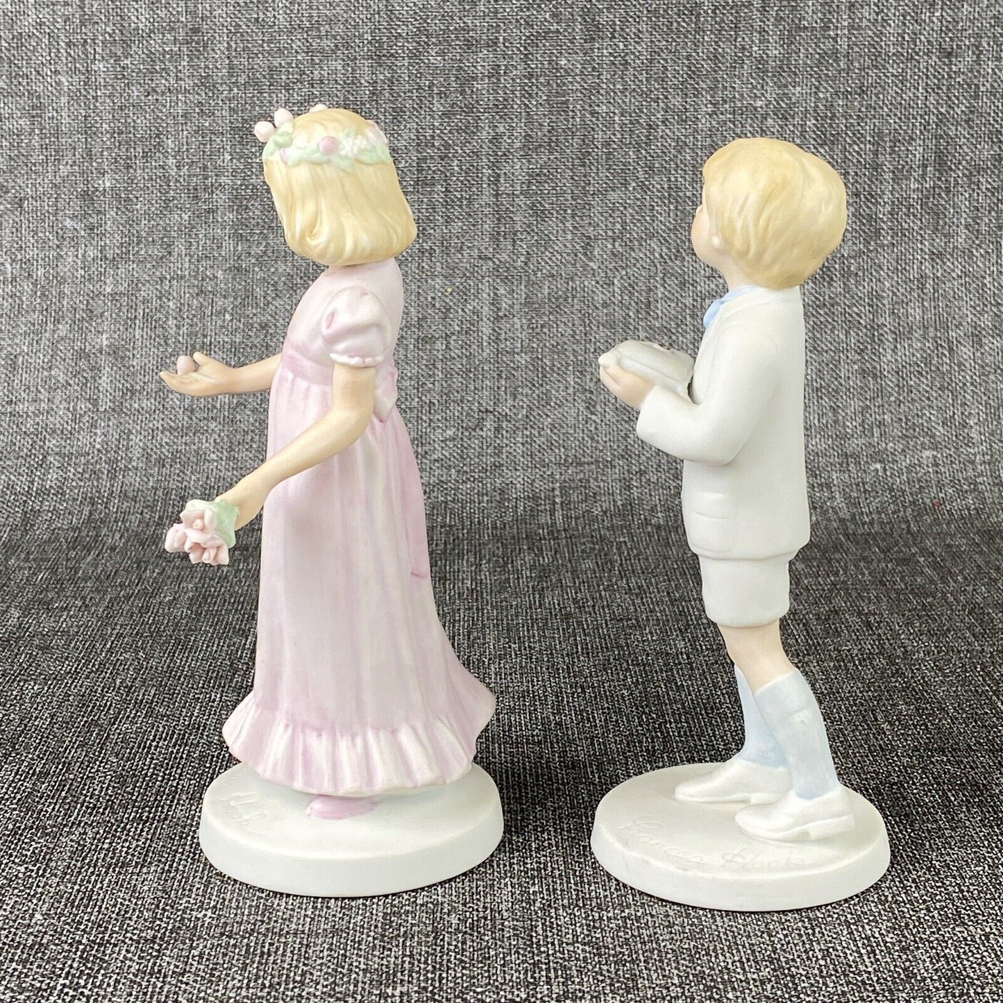 Frances Hook 1982 Figurine Lot Flower Girl and Ring Bearer Wedding