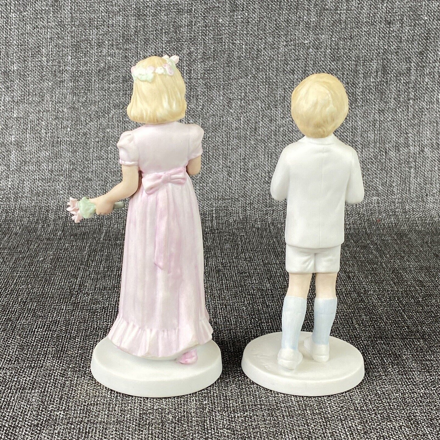 Frances Hook 1982 Figurine Lot Flower Girl and Ring Bearer Wedding