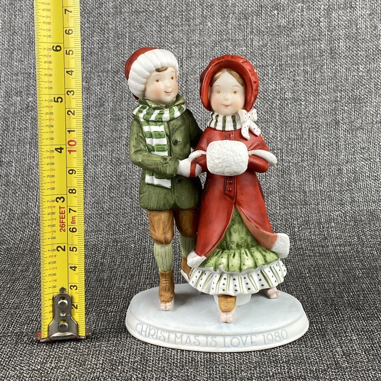 Holly Hobbie Figurine 1980 Christmas Is Love Figurine