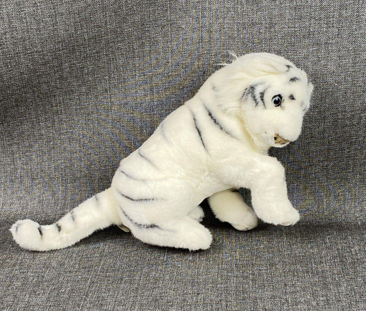 Vintage Feista Plush White Tiger Toy Plush Animal  11"