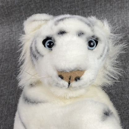 Vintage Feista Plush White Tiger Toy Plush Animal  11"