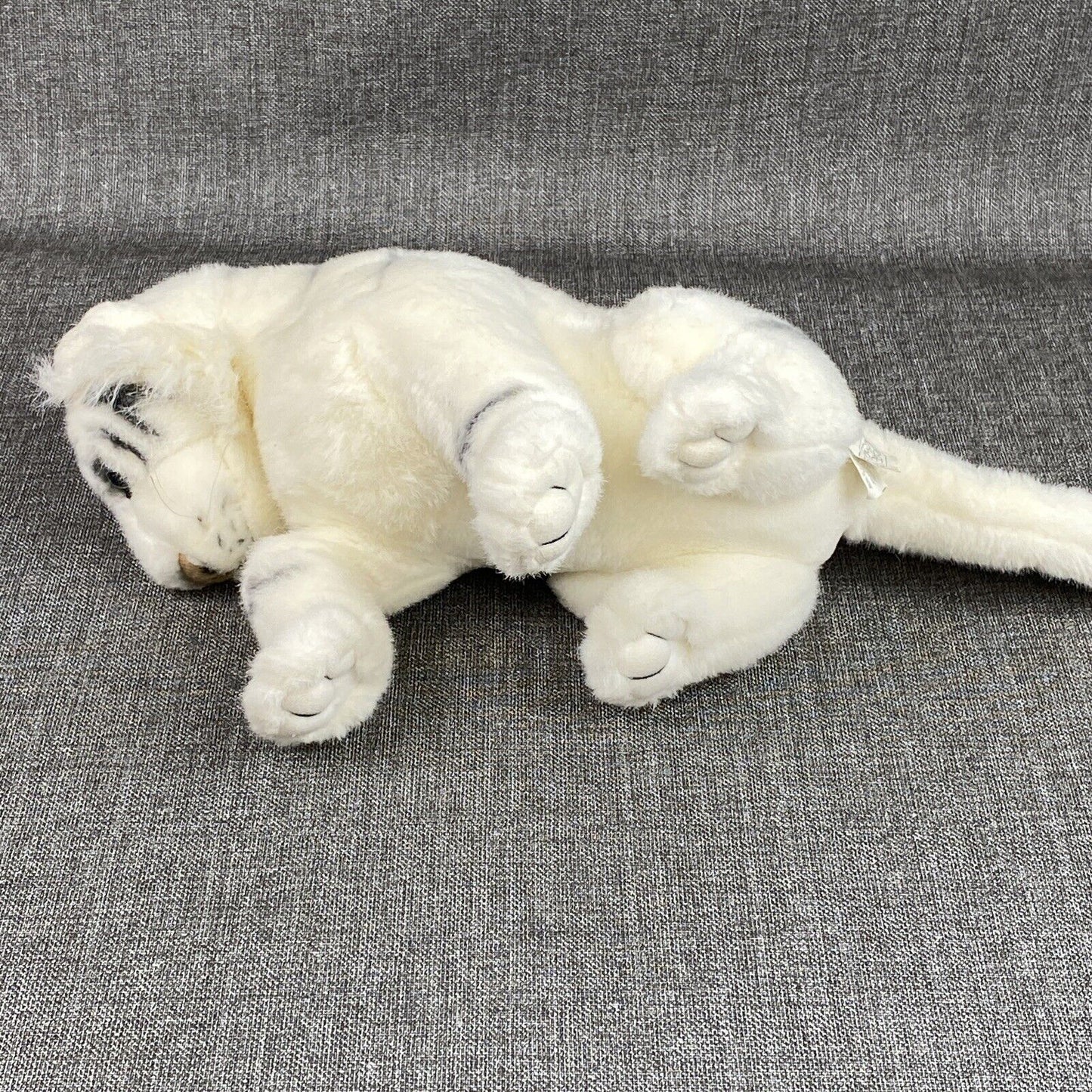 Vintage Feista Plush White Tiger Toy Plush Animal  11"