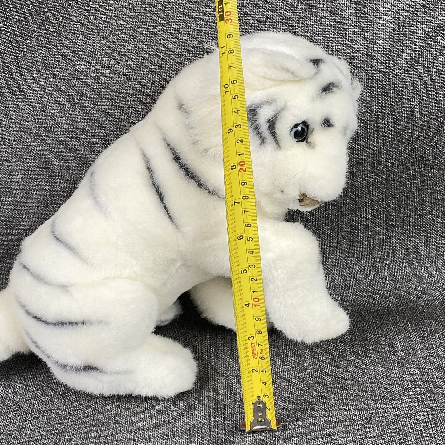 Vintage Feista Plush White Tiger Toy Plush Animal  11"