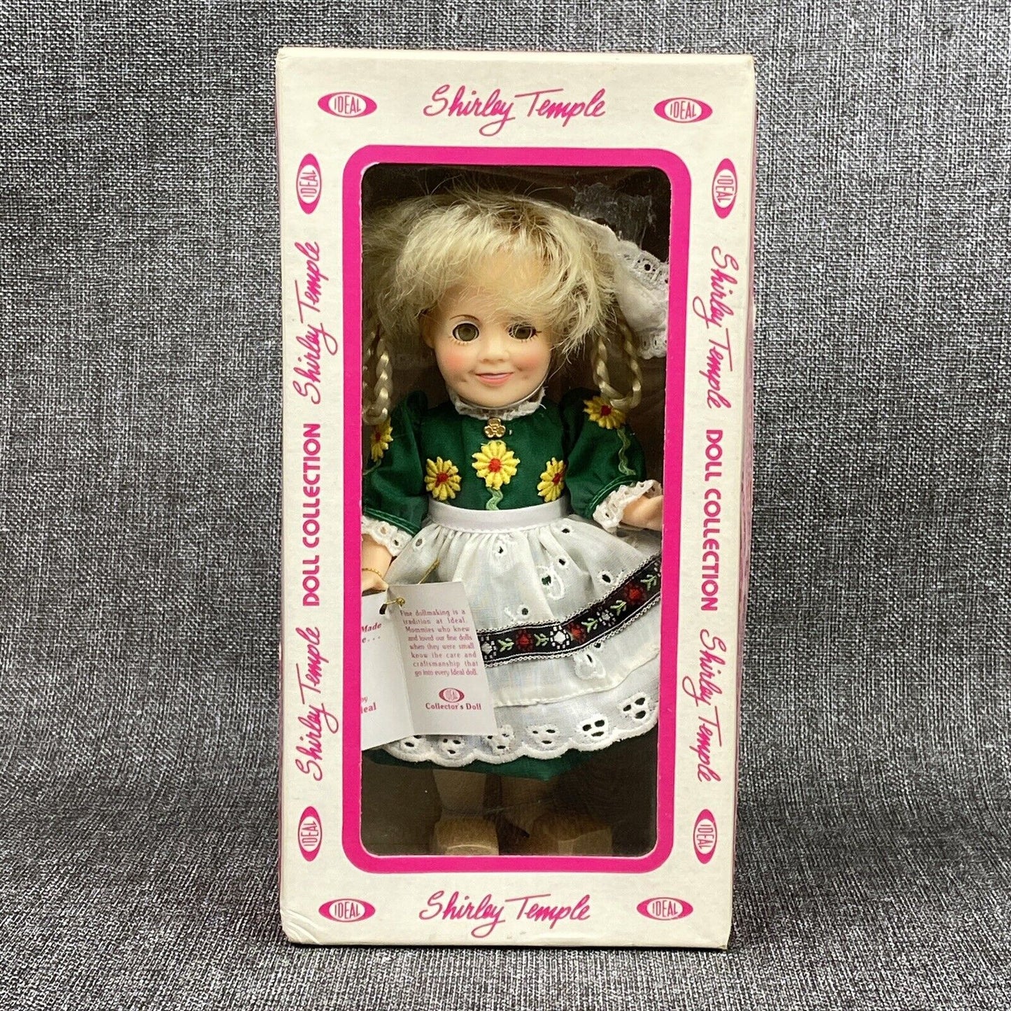 VINTAGE Shirley Temple 8" DOLL 1982 Ideal 'In Our Little Wooden Shoes' NOS