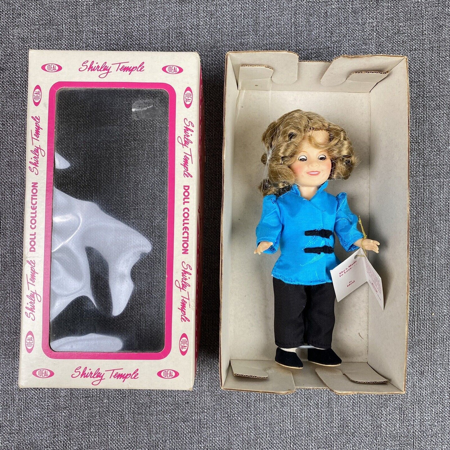 VINTAGE Shirley Temple 8" DOLL 1982 Ideal Stowaway BOX