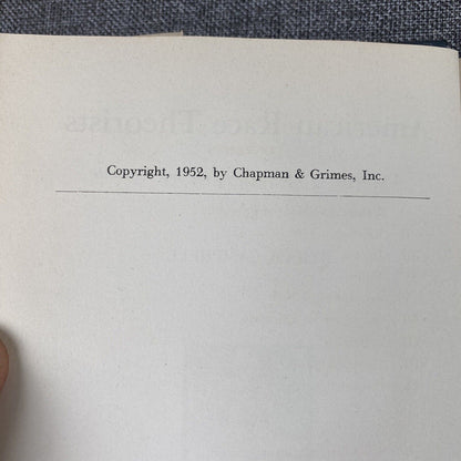 American Race Theorists by Byram Campbell 1952