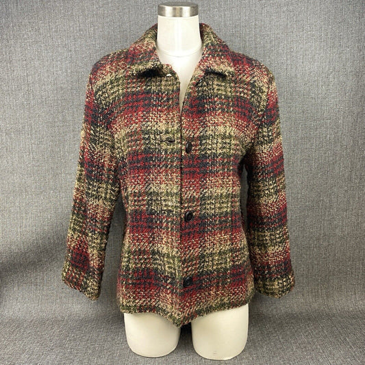 Weave Of The Irish Handcrafted Ireland Wool/nylon Jacket Womens Size S