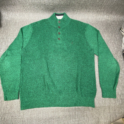 Nautica Sweater - Four Nautica Buttons at Neck Line XL