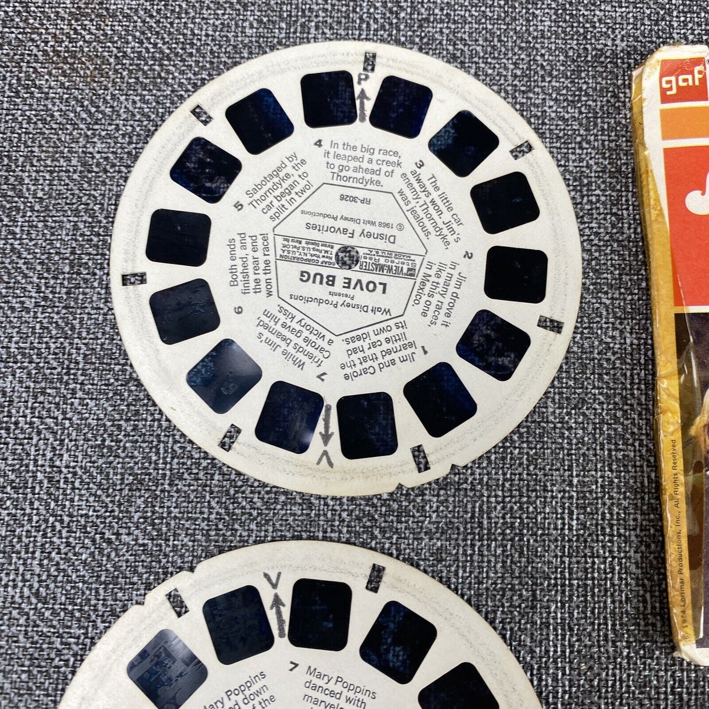 1960s GAF VIEW MASTER Lighted 3D Viewer Blue Tested Viewmaster + reels