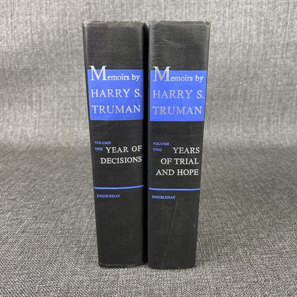 Memoirs by Harry S. Truman Volumes I & II 1955 & 1956 HC